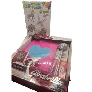 NIB-Color Changing Sequin Diary set Plus 3D Puzzle 6 styles to create